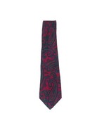 * POLO RALPH LAUREN * Luxury Maroon Paisley Handmade Silk Tie 58 X 3” - £18.11 GBP