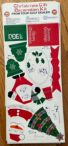 Christmas Gift Decoration Kit Gulf Dealer Collectible Litho USA Santa Bells - £10.20 GBP
