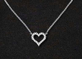 CZ Heart Necklace - £15.94 GBP