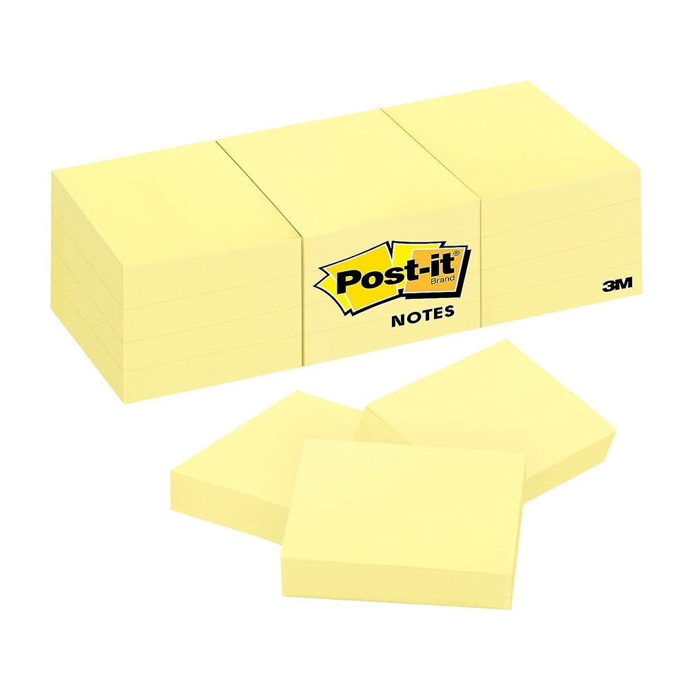 Post-it Notes Yellow 38x50mm (12pk) - $25.66