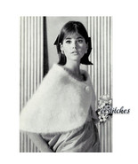 1950s Angora Formal Wrap, Shoulder Cape or Capelet 1960s - Knit PDF patt... - £2.94 GBP