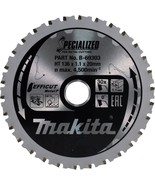 Makita B-69244 5-7/8&quot; 33T Carbide-Tipped Max Efficiency Saw Blade, Metal... - $94.62 CAD