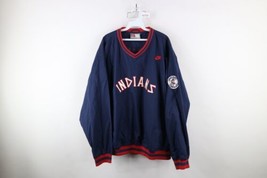 Vintage Nike Mens XL Spell Out Chief Wahoo Cleveland Indians Windbreaker Jacket - £68.89 GBP