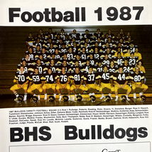 Football 1987 BHS Bulldogs Magazine Bettendorf High School Iowa IA - $15.95