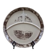 Vintage Tepco Western Traveler Divided Chop Plate 13” Restaurant Platter #1 - £59.16 GBP