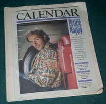 BRUCE SPRINGSTEEN CALENDAR NEWSPAPER SUPPLEMENT VINTAGE 1992 - £27.90 GBP