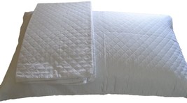 Pair of Quilted Sanitary Pillowcases with Zipper 50x80 Hunt Art. A207 - £4.41 GBP