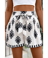 Black Tribal Geometric Print Belted High Waist Casual Shorts - €13,44 EUR Black Tribal Geometric Print Belted High Waist Casual Shorts - €13,44 EUR