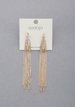 Sodajo Crystal Metal Chain Dangle Earring - $18.00