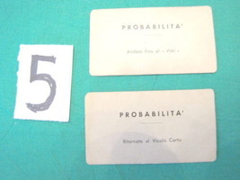 Vintage MONOPOLY Game in Lira 2 CARD Probability #5-
show original title

Ori... - $13.04