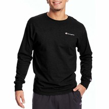 Champion Men&#39;s Long Sleeve Crew Neck Pullover (Black, Medium)  - $27.49