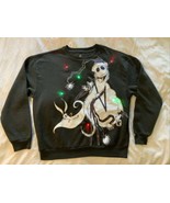 The Nightmare Before Christmas Sweatshirt light up Jack &amp; Zero NWT Jrs M... - $13.85