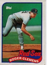 Boston Red Sox Roger Clemens 1989 Topps Baseball card - £2.79 GBP