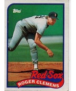 Boston Red Sox Roger Clemens 1989 Topps Baseball card - £2.72 GBP