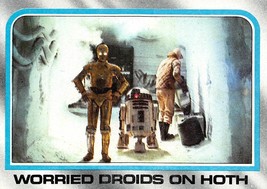1980 Topps Star Wars ESB #154 Worried Droids On Hoth C-3PO &amp; R2-D2 - £0.70 GBP