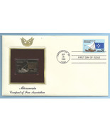 First Day Cover 1990 Gold Replica 25c Postage Micronesia Free Association - £7.83 GBP
