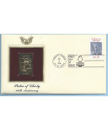 First Day Cover 1986 Gold Replica Postage Stamp Statue of Liberty  - £10.01 GBP