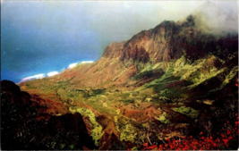 Postcard Kalalau Valley Kauai 4000&#39; Drop to Pacific   5.5 x 3.5 ins. - £3.95 GBP