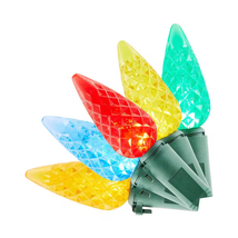 150 Count Multi-Colored Faceted C6 LED Lights - $732.25 MXN