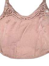 Free People Intimately Lace Trim Crop Top Blush Pink Size Small Adjustable Strap image 2