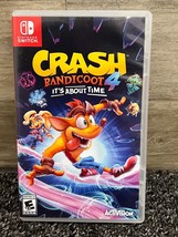 Crash Bandicoot 4 It&#39;s About Time Nintendo Switch ** CASE ONLY - NO GAME ** - $6.89