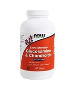 NOW Foods Glucosamine and Chondroitin 2X 750/600Mg, 240 Tablets - $55.49