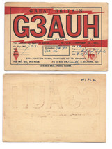 1946 International Postcard Great Britain Classic QSL Card G3AUH Everitt Ailmore - £11.79 GBP