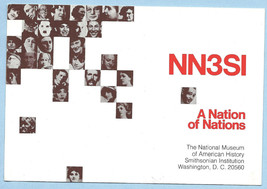 1982 Real Photo Postcard Smithsonian People QSL Card NN3SI and W3WLR - £15.97 GBP