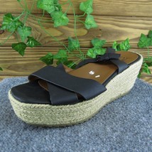 Naturalizer Oceanna Women Ankle Strap Sandal Shoes Black Synthetic Size 8 Medium - £19.40 GBP