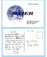 1978 Vintage Postcard Richard Reynolds 8th Infantry QSL Operator Postcar... - $11.29