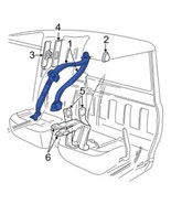 New OEM Ford Seat Belt Assembly 2004-2006 Ford Ranger 6L5Z-10611B08-AA - $59.57