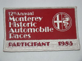 (1985) 12th Annual Monterey Historic Automobile Races - Participant Patch - $60.00