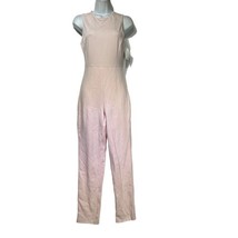 French Connection Barely Pink LULA Stretchy Knit Sleeveless Jumpsuit Size 4 - £25.68 GBP