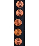 Lincoln Shield Cent coin - 5 Lincoln Pennies - 2018, 2020, 2-2021, 2022 - $5.46 CAD