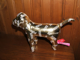 Victoria&#39;s Secret Gold Plush Stuffed Dog Animal Pink (NEW) - £7.78 GBP