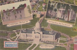 Arkansas Territorial Capitol Little Rock First State House Postcard C61 - £2.34 GBP