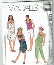 McCall&#39;s Sewing Pattern 3269 Dress Top Shirt Pants Shorts Girls Size 12-16 - £7.16 GBP