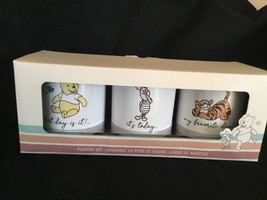 Disney World Winnie the Pooh &amp; Pals Herb Planter &amp; Tray Set New in Box W/T - £27.07 GBP