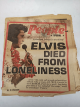 Modern People Magazine Special No. 7506 1977 Elvis Presley Died From Lon... - $9.88