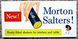 Vintage 1950s New! Morton Salters! Advertising Ink Blotter - Morton Salt - $13.49