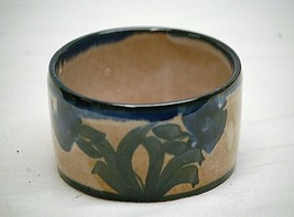 Vintage Stoneware Cerasarda Bowl Art Pottery Cobalt Blue A.M.M. Fatto Mano Italy - £27.08 GBP