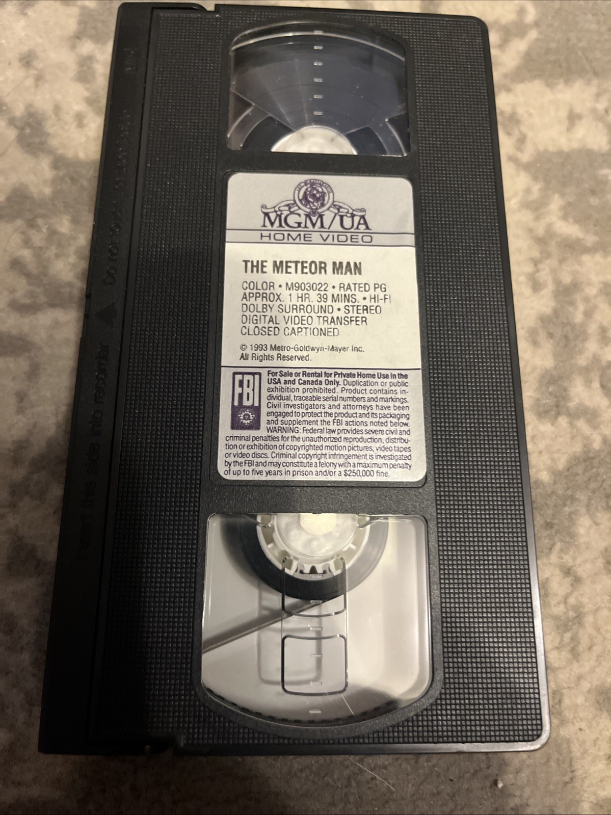 The Meteor Man (VHS 1994) Robert Townsend PG 99 Minutes 90s Superhero Comedy MGM Item image 6