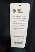 CRZ Yoga Small (4-6 ) Sport Leggings Black With Side Pockets 25" image 3