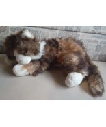 Vtg TY 15&quot; Plush JUMBLES Calico Cat 2004 stuffed animal orange brown furry - $397.09 MXN
