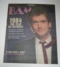 Huey Lewis BAM Magazine Vintage 1985 California Critics Poll Year In Mus... - $29.99