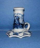 Delft Blau Windmill Candle holder Handpainted Made in Holland 4&quot; T, 4&quot; W.  - £15.53 GBP