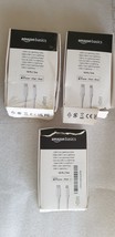 Lot of 3 Amazon Basics USB-C to IPhone Cable For iPhone &amp; iPad - 10 Ft / 3m - $374.50 MXN