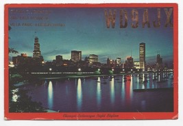 1977 Real Photo Postcard Chicago Skyline Sears Tower QSL Glenn Johnson WD9AJX - £10.22 GBP
