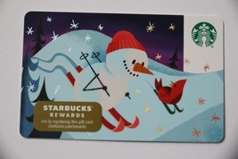 Starbucks Gift Card 2019 Skiing Snowman Christmas USA Empty Collectible New - £3.86 GBP