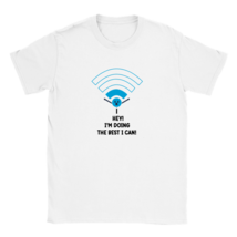 Funny T shirt  tee shirt T-shirt apparel geek nerd wifi summer comic kawaii - £19.42 GBP+